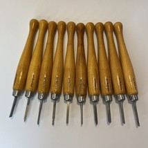 Microlux 10 Piece  Wood Carving Tool Chisels Set - Excellent  - £74.90 GBP