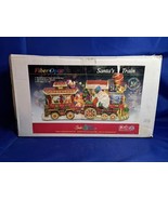 Rare Vintage Fiber Optic Light Animated Christmas Santa&#39;s Train By Puleo - £147.09 GBP