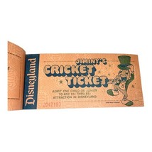 Vintage Disneyland Jiminy Cricket Ticket Book - 12 Unused Tickets 1970s image 5