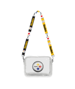 Pittsburgh Steelers NFL  3D Beveled Logo Clear Lanyard Strap Purse Bag 8... - $491.17 MXN