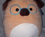 Squishmallows Daryl the Dog wearing glasses 12&quot; NWT - $30.57