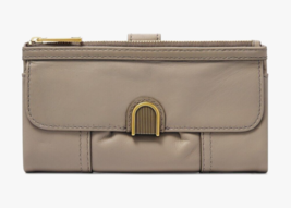 Fossil Cora Clutch Gray Leather SL6464788 Purse NWT Wallet Purse $100 Retail - £31.83 GBP
