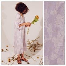 Zara Long Floral Print Light Airy Cotton Midi Dress XS Lilac BNWT - £43.45 GBP
