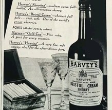 1940 Harvey&#39;s Bristol Cream Sherry Advertisement Distillery Esquire Xmas... - $19.99