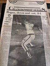 Boston Red Sox California Angels Boston Globe October 8  1986 MLB Champi... - £13.76 GBP
