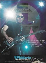 Joe Satriani 1996 G3 Tour has D&#39;Addario EXL120s Strings on Ibanez guitar ad - £3.30 GBP