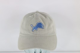 Vintage NFL Faded Detroit Lions Football Adjustable Strapback Hat Cap Beige - £31.61 GBP