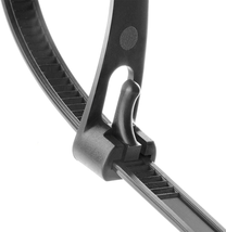 Releasable Reusable Zip Ties 12 Inch Heavy Duty Zip Tie Thick Black Cable Ties R - £11.01 GBP