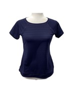 Talbots Cool Slub Active Tee Blue Petite P UPF 50+ - $34.17 CAD
