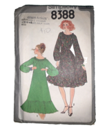 Simplicity Pattern 8388 Misses&#39; Pullover Dress full ruffle 1977 Size Sma... - $5.29 CAD
