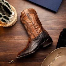 Marco Di Milano Genuine Snake Skin Cowboy Boot Missouri Lisboa image 5