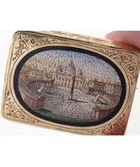 Large Antique 18k Gold Micro-Mosaic Pin - $3,856.05