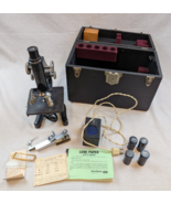 Vintage Ernst Leitz Wetzlar Microscope #310601 w/Case, 3 Objectives - $3,278.43 MXN