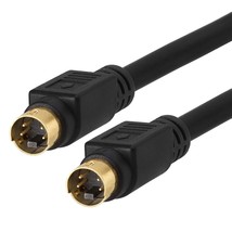 Cmple - S-Video Cable Gold-Plated (SVHS) 4-PIN SVideo Cord - 3 Feet - £11.79 GBP