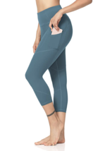 NWT ZJCT Women&#39;s High Waist Phone Workout Running Pocket Capri Leggings,... - £7.66 GBP