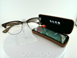 Garrett Leight Glco Elkgrove 49-21-145 WHT-ATG Eyeglass Frames - £104.58 GBP