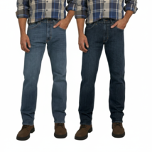 Wrangler Men's Jeans Stretch Heavyweight Denim Pants Triple Needle Stitc... - $34.74