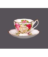Queen Anne Lady Sylvia bone china cup and saucer set made in England. - £36.18 GBP