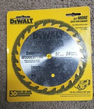 DEWALT DW9054 5-3/8&quot; x 24 Tooth Smooth Woodcutting Carbide Saw Blade. Ne... - £12.92 GBP