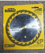 DEWALT DW9054 5-3/8&quot; x 24 Tooth Smooth Woodcutting Carbide Saw Blade. Ne... - $22.02 CAD