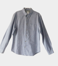 Burton Mens Light Blue Long Sleeved Chest Pocket Shirt Button Up  size M - £15.96 GBP