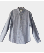 Burton Mens Light Blue Long Sleeved Chest Pocket Shirt Button Up  size M - £15.96 GBP