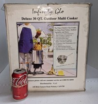 Vtg Infinity Glo Deluxe Stainless 30 Qt Outdoor Multi cooker Turkey Fish... - $156.80