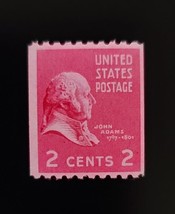 1939 2c John Adams, 2nd U.S. President, Coil Scott 850 Mint F/VF NH - £1.93 GBP