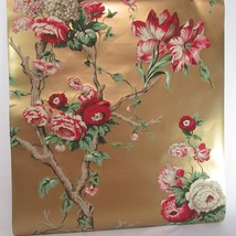 Seabrook VL156104 Floral Multi Metallic Wallpaper Roll - $62.00