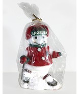 Snowden Christmas Holiday Snowman 6&quot; Wax Candle - NEW ! (1998) - $12.18