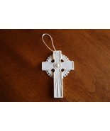 2000 MARGARET FURLONG Hope for New Millennium Bisque Cross Christmas Orn... - $11.00