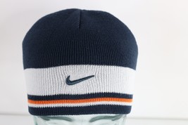 Vtg 90s Nike Travis Scott Mini Swoosh Striped Color Block Knit Beanie Ha... - £25.87 GBP