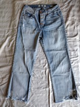 Rewash High Rise Vintage Reunion Woman Blue Distressed Frayed Leg Jean 3... - $14.85