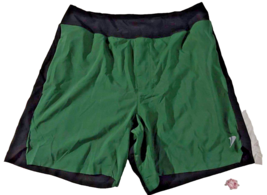 Demozu Men&#39;s Lightweight Quick Drying Running Shorts Lined Green &amp; Black  Size M - £12.23 GBP