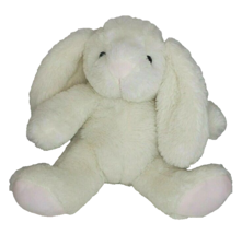 Kellytoy Easter Bunny Baby Toy Crinkle Ear Baby Rattle White Rabbit Plush 10&quot; - £9.36 GBP