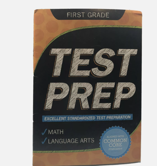 New Test Prep Math &amp; Language Arts Workbook 2015 32 Pages 1st Grade - $1.99