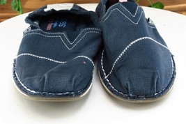Bobs By Skechers Women Sz 8 M Blue Flat Fabric Shoes 33447 - £15.73 GBP