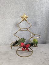 Vintage Brass Christmas tree Home Candle Stand - $13.58