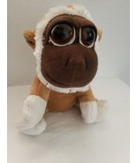 Russ Berrie Kimbo Monkey Plush Stuffed Animal Brown Tan Large Eyes - £27.01 GBP