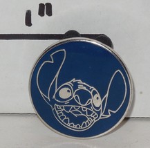 2016 Disney Character Booster Stitch Head Circle Blue WDW Pin Trading - £18.47 GBP