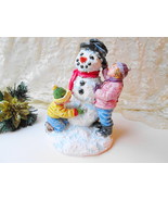 Glittery Snowman Children Sculpture Winter Christmas Scene Build Snowman - £51.76 GBP