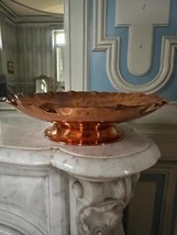 French vintage copper bowl L. Lecellier Villedieu, handcrafted, large, a... - $2,834.33 MXN