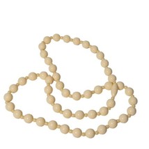 Vintage Pearl Bead Necklace Barrel Screw Clasp White Fashion Jewelry Women - £15.75 GBP
