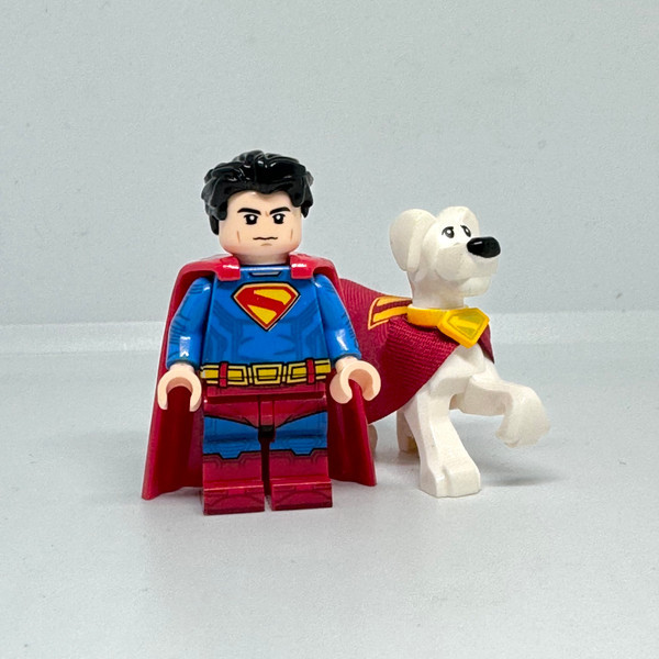 Minifigure Superman With Dog Superhero Dc Comics US Seller - $8.98