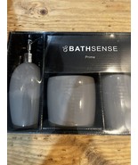 Bathsense Prima Bathroom Set 3 Pieces Bathroom Essentials Slate Gray - $34.20 CAD