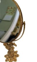 Vtg 24k Gold Plated Stylebuilt Double Sided Magnifying Tilt Vanity Mirror Stand image 9