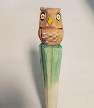 Owl Wooden Pen Hand Carved Wood Ballpoint Hand Made Handcrafted V83 - £6.23 GBP