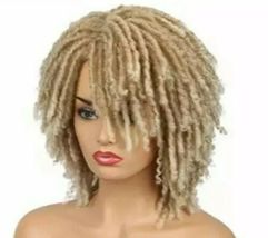 6&quot; Dreadlock #613 Blonde Ombre Synthetic Twist Hair High Temp Non Lace Wig - £38.83 GBP