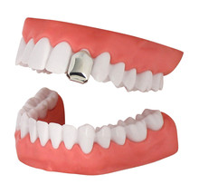 Single Tooth Grill Cap Silver Plated Small Grillz Teeth w/Mold Hip Hop +... - £5.69 GBP