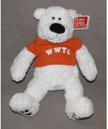 GUND STUFFED PLUSH WHITE FRANCIS TEDDY BEAR # 43694 COLLEGE WWTC W W T C... - £46.38 GBP